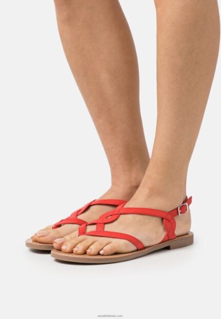 Anna Field kvinner t-stang sandaler rød P266L1525