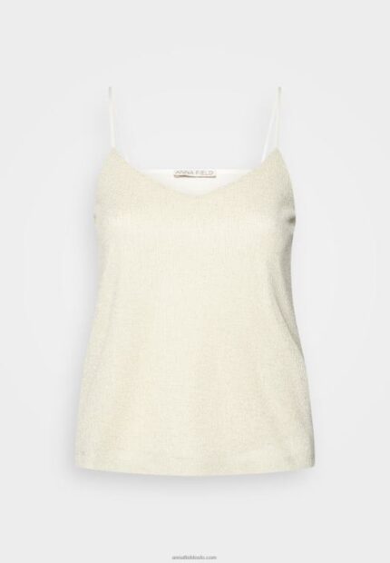 Anna Field kvinner topp beige P266L512