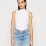 Anna Field kvinner topp hvit P266L465
