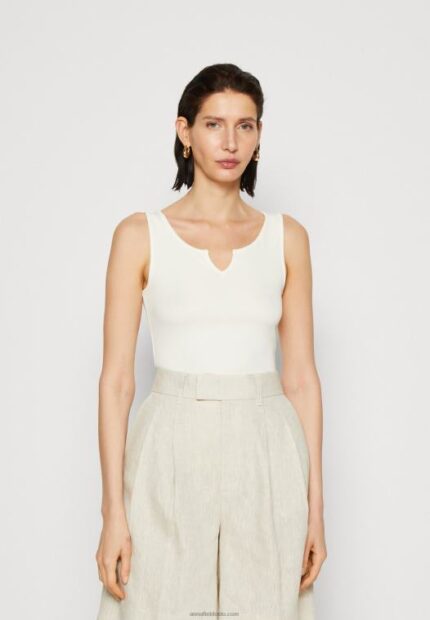Anna Field kvinner topp off-white P266L470