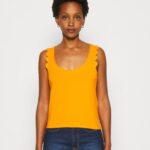 Anna Field kvinner topp oransje P266L393
