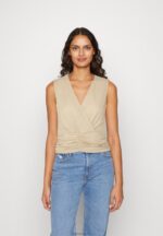 Anna Field kvinner topp sand P266L444
