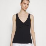 Anna Field kvinner topp svart P266L400