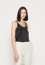 Anna Field kvinner topp svart P266L453