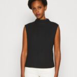 Anna Field kvinner topp svart P266L502