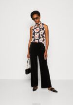 Anna Field kvinner topp svart/rosa P266L428 - Bilde 2