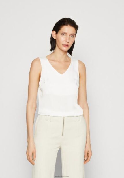 Anna Field kvinner toppen off white P266L399