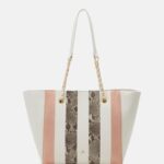 Anna Field kvinner tote bag off-white/rosa P266L2481