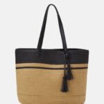 Anna Field kvinner tøyveske beige/svart P266L2478