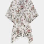 Anna Field kvinner tunika off-white/rosa P266L697