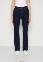 Anna Field kvinner utsvingte jeans mørkeblå P266L666