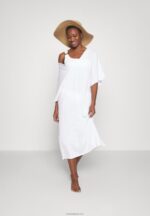 Anna Field kvinner v front strandkjole maxi kjole weiss P266L222 - Bilde 2