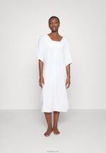 Anna Field kvinner v front strandkjole maxi kjole weiss P266L222