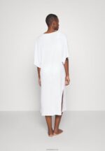 Anna Field kvinner v front strandkjole maxi kjole weiss P266L222 - Bilde 3