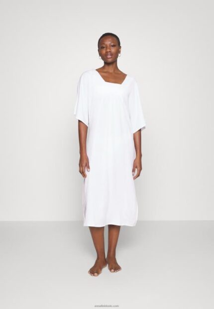 Anna Field kvinner v front strandkjole maxi kjole weiss P266L222