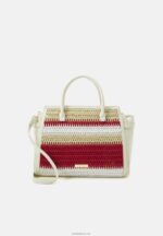 Anna Field kvinner veske off-white/rød P266L2357