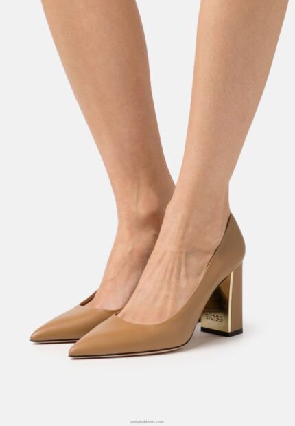 Anna Field kvinner vivian klassiske hæler medium beige P266L1759