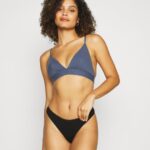 Anna Field kvinner 10 pakke thong svart P266L982