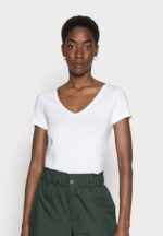 Anna Field kvinner 2 pakke basic t-skjorte hvit/svart P266L300 - Bilde 2