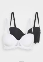 Anna Field kvinner 2 pakke flerveis stroppeløs BH svart/beige P266L931 - Bilde 6