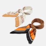 Anna Field kvinner 2 pakke foulard brun/off-white P266L2833