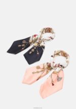 Anna Field kvinner 2 pakke foulard mørkeblå/rosa P266L2832 - Bilde 3