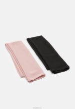 Anna Field kvinner 2 pakke hodeskjerf svart/rosa P266L2706 - Bilde 3