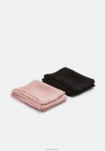 Anna Field kvinner 2 pakke hodeskjerf svart/rosa P266L2706 - Bilde 5