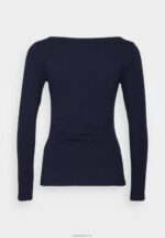 Anna Field kvinner 2 pakke langermet topp hvit/marine P266L587 - Bilde 5