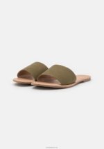 Anna Field kvinner 2 pakke muldyr khaki/gull P266L1866 - Bilde 3