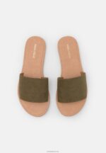 Anna Field kvinner 2 pakke muldyr khaki/gull P266L1866 - Bilde 5