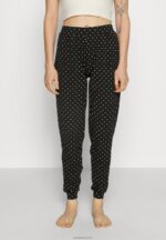Anna Field kvinner 2 pakke pyjamasbukser sort/hvit P266L1075 - Bilde 2