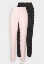 Anna Field kvinner 2 pakke pyjamasbukser sort/hvit P266L1075 - Bilde 5