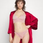 Anna Field kvinner 2 pakke trekant BH grå/rosa P266L924