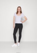 Anna Field kvinner 2-paks leggingsbukse svart/mørkeblå P266L657