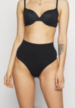 Anna Field kvinner 2 siders høy midje thong string svart P266L1012 - Bilde 2