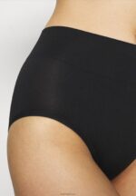 Anna Field kvinner 2-siders shorts med høy midje, svart P266L1010 - Bilde 4