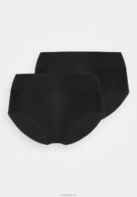 Anna Field kvinner 2-siders shorts med høy midje, svart P266L1010 - Bilde 6