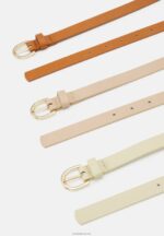 Anna Field kvinner 3-paknings belte konjakk/beige/rosa P266L2730 - Bilde 2