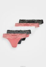 Anna Field kvinner 5-pak stringtruse rosa/svart P266L980 - Bilde 6