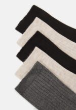 Anna Field kvinner 5 pakke sokker beige/svart/grå P266L1120 - Bilde 2
