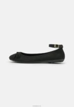 Anna Field kvinner ankelreim ballett pumps svart P266L2157 - Bilde 2