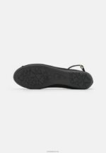 Anna Field kvinner ankelreim ballett pumps svart P266L2157 - Bilde 5
