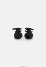 Anna Field kvinner ankelreim ballett pumps svart P266L2160 - Bilde 3