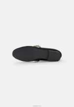 Anna Field kvinner ankelreim ballett pumps svart P266L2166 - Bilde 5