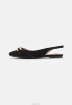Anna Field kvinner ankelreim ballett pumps svart P266L2172 - Bilde 2