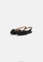 Anna Field kvinner ankelreim ballett pumps svart P266L2172 - Bilde 3