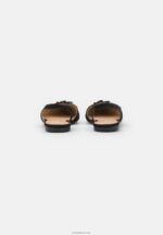 Anna Field kvinner ankelreim ballett pumps svart P266L2172 - Bilde 4