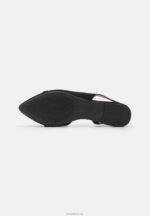 Anna Field kvinner ankelreim ballett pumps svart P266L2172 - Bilde 5