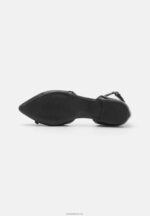 Anna Field kvinner ankelreim ballett pumps svart P266L2173 - Bilde 5